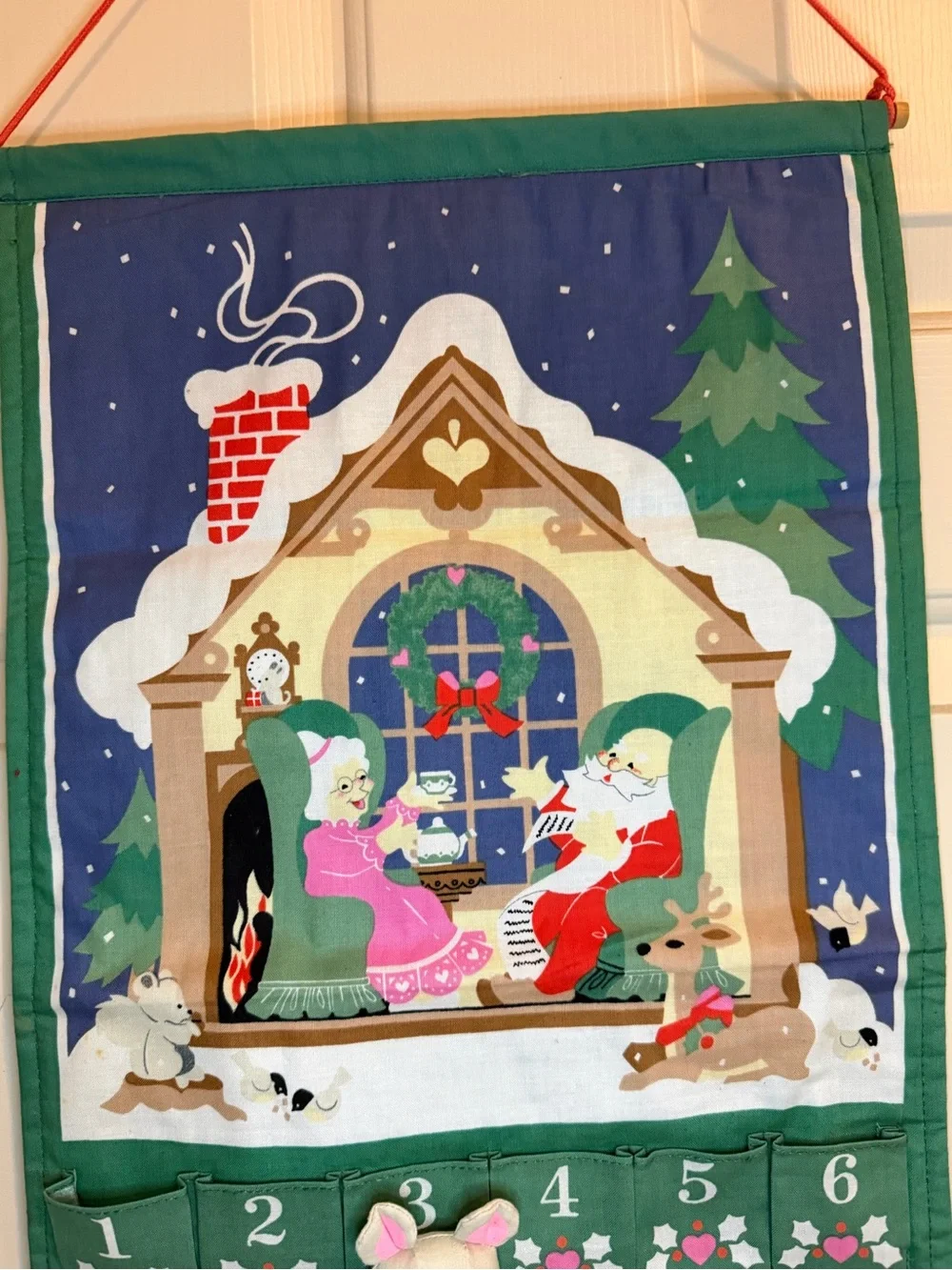You are purchasing a Vintage Avon Countdown to Christmas Advent Calendar Wall Ha